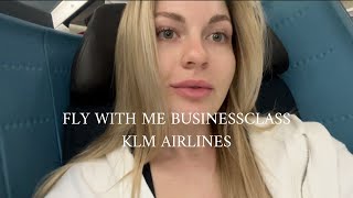 Fly with me in business class ! KLM Airlines