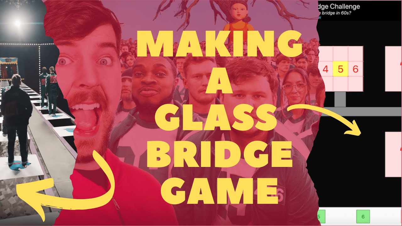 Time lapse: designing a Glass Bridge Challenge web game - YouTube