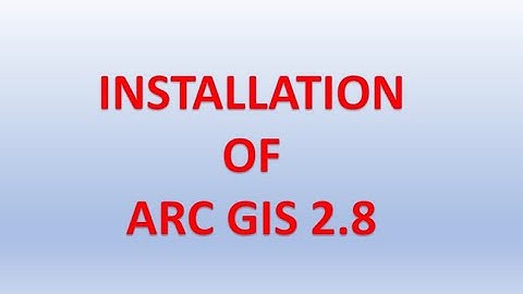 Installation of ARC Gis 2021# Arc GIS pro 2.8