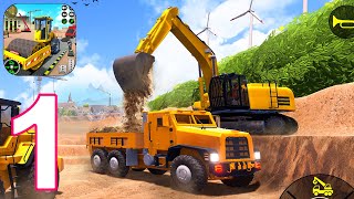 Town Construction Simulator 3D - Walkthrough Gameplay Part 1 - Rock Mining 1-4 Levels (iOS, Android) screenshot 2