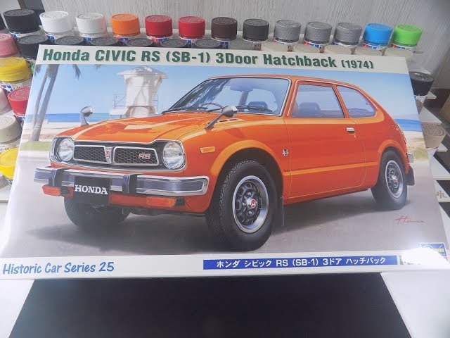 Unboxing Honda Civic RS 1974 1/24 Hasegawa - YouTube
