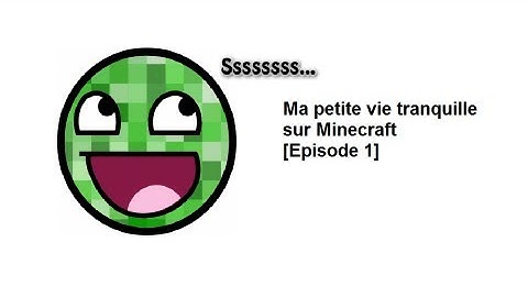 Ma petite vie tranquille sur Minecraft [Episode 1]