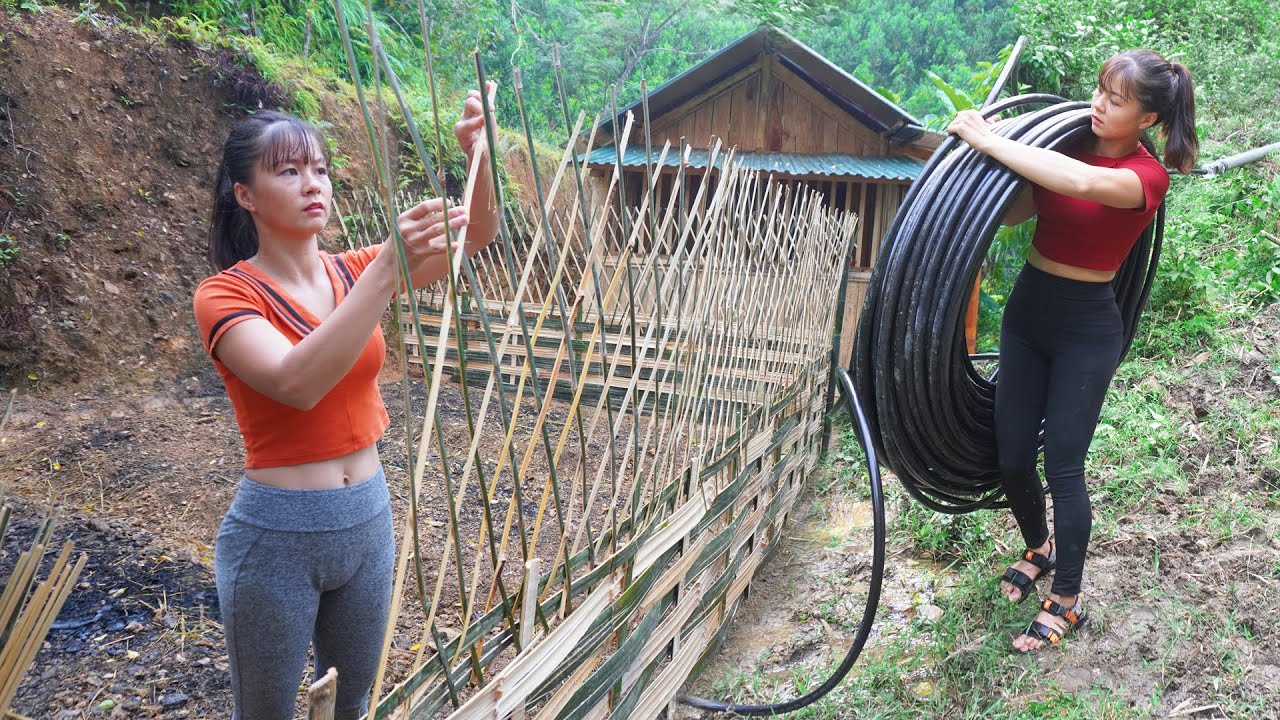CEO Girl Left the City for the Forest: Build a Dream Life - Vegetable Garden, Bathroom, Water Pipe