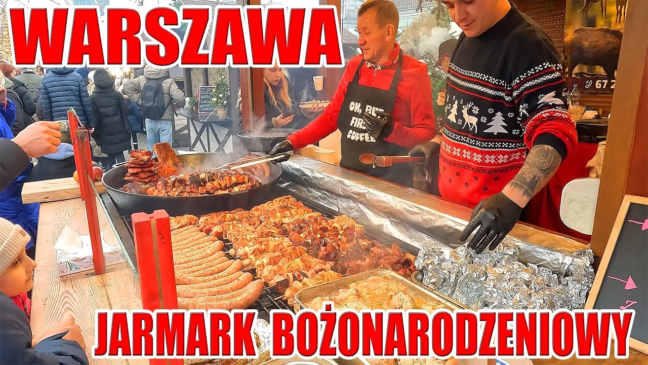 🎅🏻JARMARK BOŻONARODZENIOWY W WARSZAWIE ❄️2025❄️ [4K UltraHD] 🎄