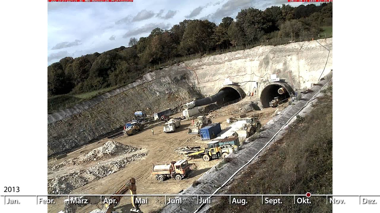 Portal Hohenstadt / Baugrube Pfaffenäcker | 2013 Zeitraffer-Webcam
