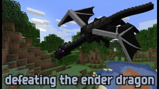 Defeating the Ender Dragon by Myself in Minecraft
