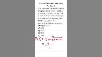 ASVAB/PiCAT Arithmetic Reasoning Practice Test Q:  Probability #acetheasvab with #grammarhero #afqt