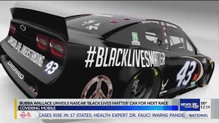 VIDEO: Bubba Wallace new paint job on NASCAR car
