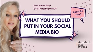WHAT YOU SHOULD PUT IN YOUR SOCIAL MEDIA BIO || HOW TO WRITE YOUR BIO || WHAT TO INCLUDE IN YOUR BIO