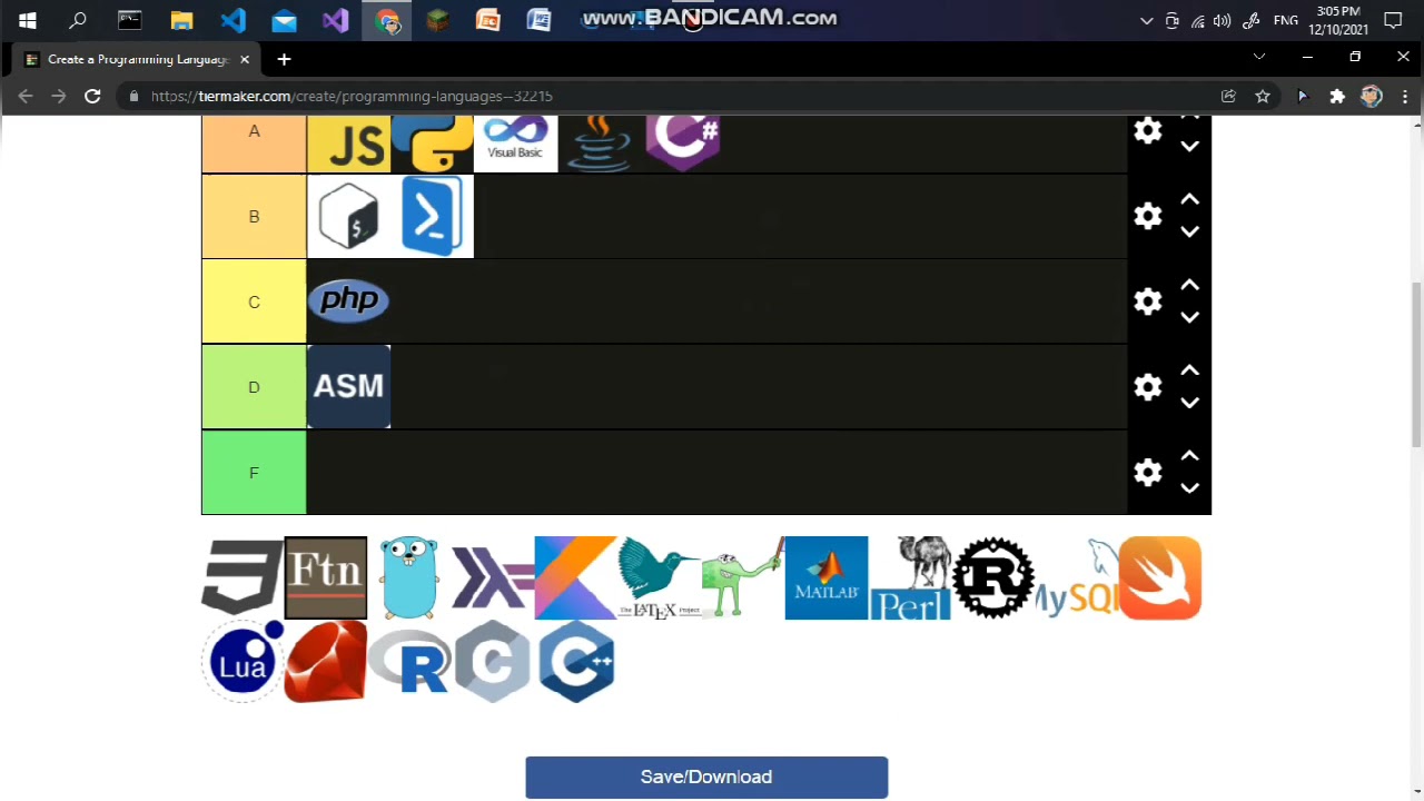 Programming language tier list - YouTube