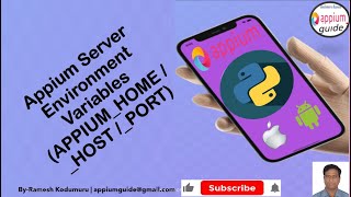 [Appium/Python Tutorial] Part - 8 :Setup Environment Variables(PATH) for Appium Server (APPIUM_HOME)