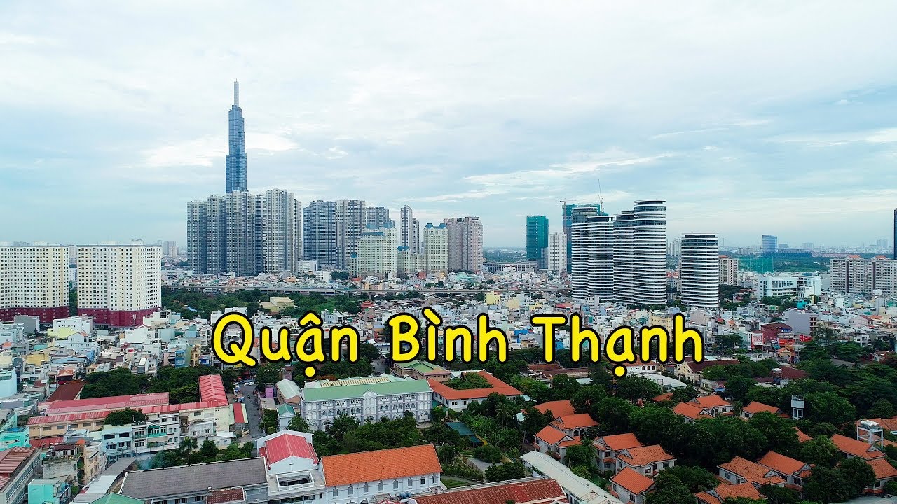 nhà sách bình thạnh  2022  Toàn cảnh quận Bình Thạnh - TP. Hồ Chí Minh nhìn từ flycam [ 4k ]