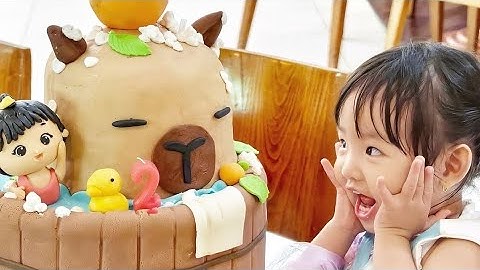 Bánh sinh nhật Capybara - Món quà sinh nhật dễ thương và độc đáo - Capybara birthday cake