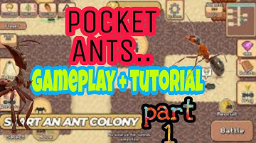Pocket ants colony simulator gameplay -- Walkthrough + tutorial PART 1 // Shobhan Gaming