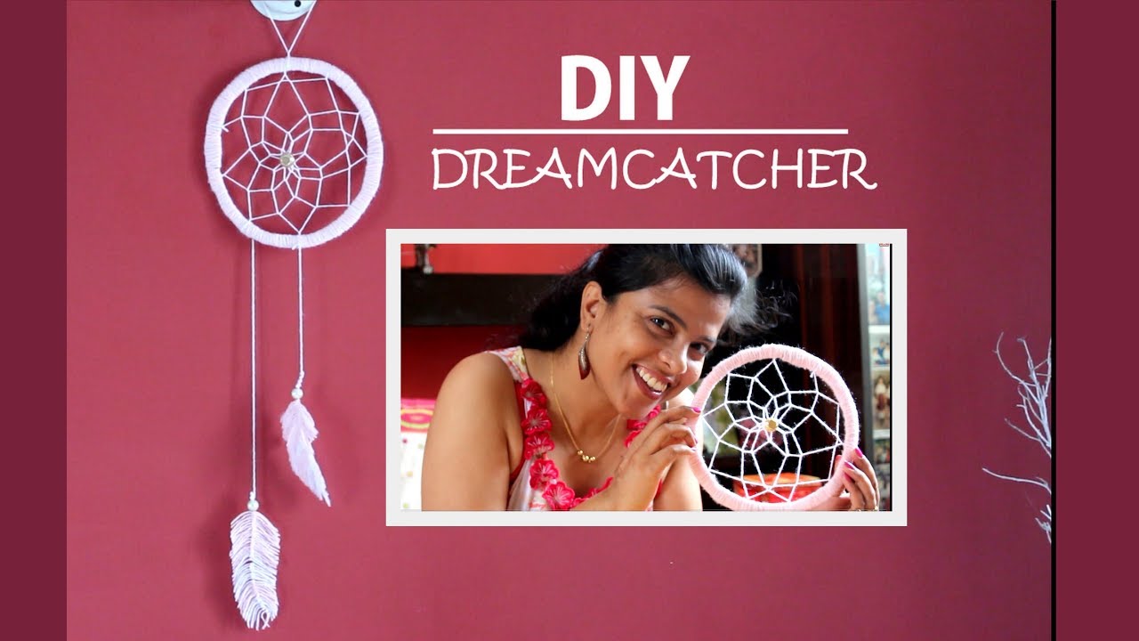 DIY Super Easy Way to Make a Dreamcatcher | Step by step video ...