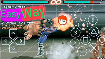 KING SAMPLE COMBO 6 TUTORIAL | WITH INPUT INFORMATION | TEKKEN 6 | ANDROID PPSSPP