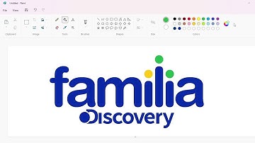 How to draw the Discovery Familia logo using MS Paint | How to draw on your computer