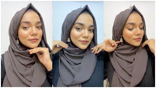 Hijab style with earrings❣️