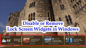 How to Turn Off Lock Screen Widgets on Windows PC