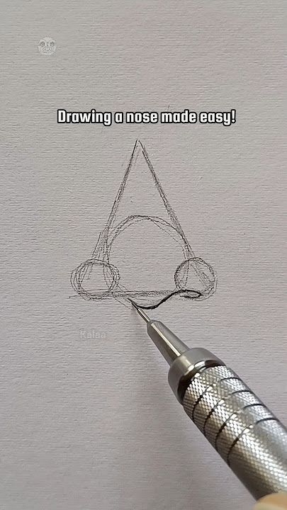 Drawing a nose in 3 easy steps!