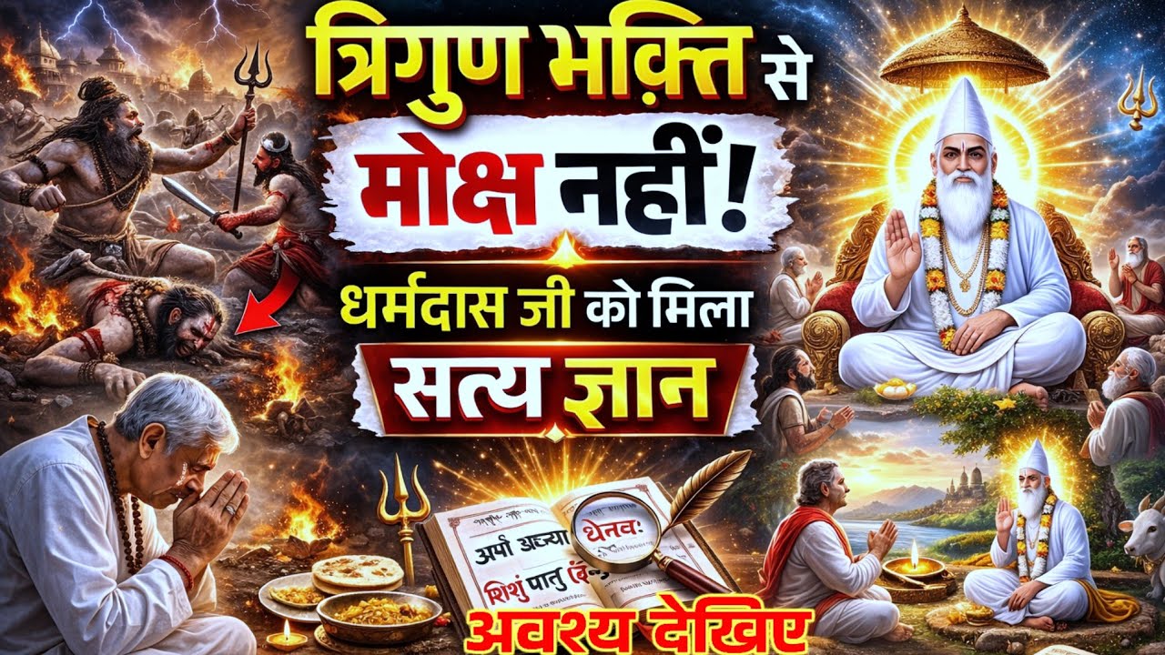  त्रिगुण भक्ति से नहीं मिला मोक्ष | धर्मदास जी को मिला सत्यज्ञान – Sant Rampal Ji Maharaj