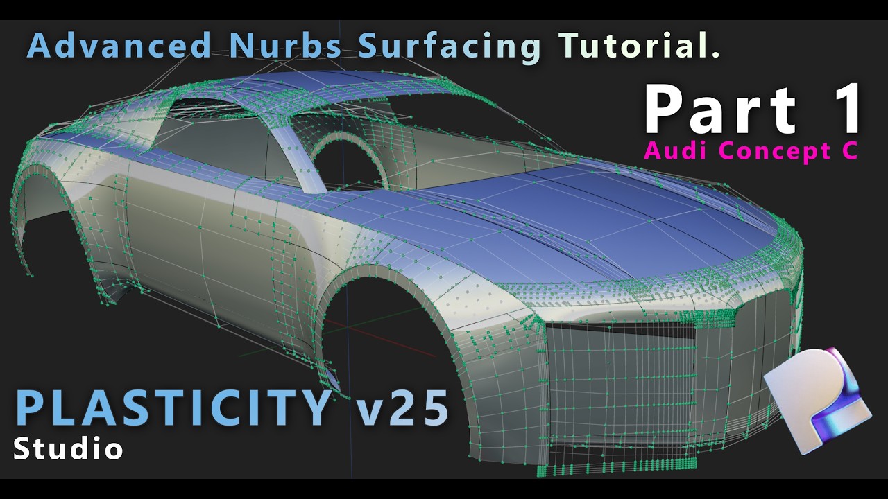 PLASTICITY v25.3 Studio | Advanced Nurbs Surfacing Tutorial |  On Patreon | Part 1