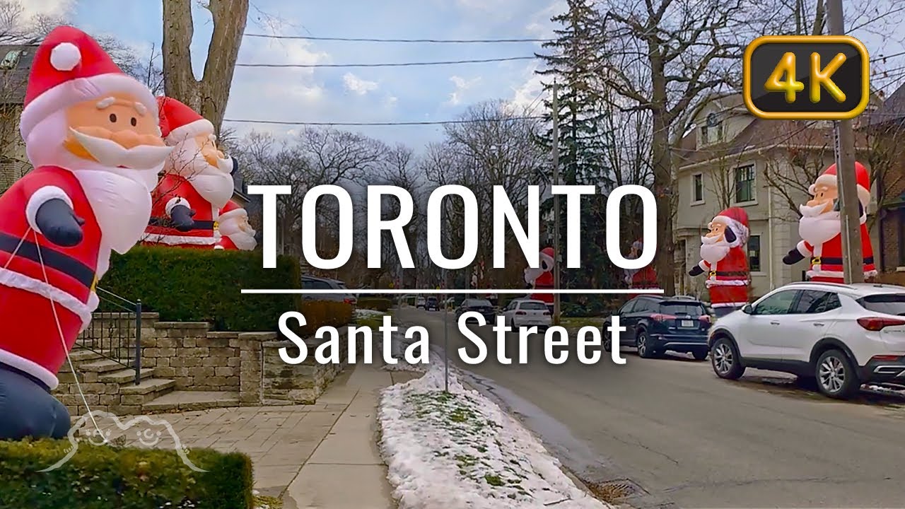 Toronto • Walking on Santa Street (Inglewood Drive) • 4K City Walking