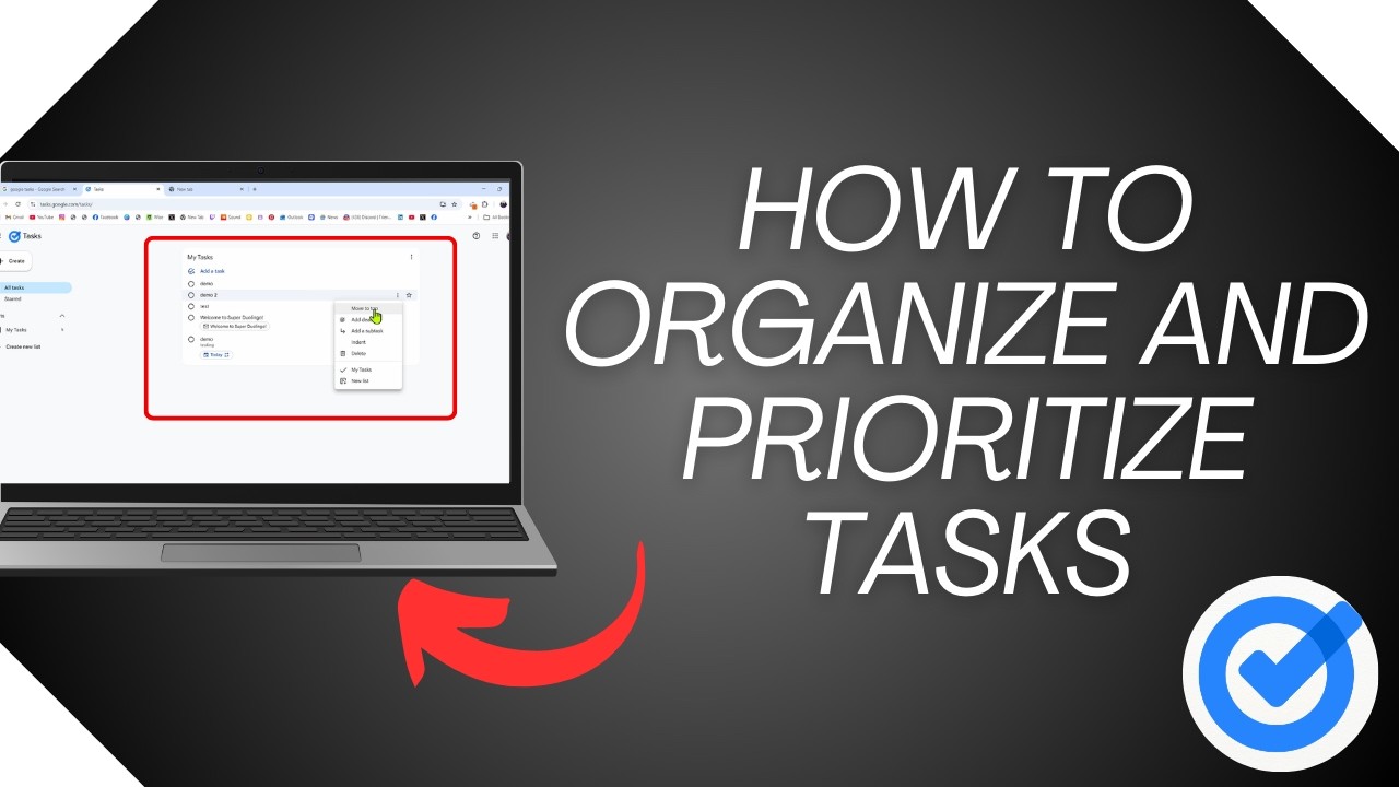 How to Organize and Prioritize Tasks - Google Tasks Guide - YouTube