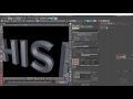 Chiselled Text in Cinema 4D