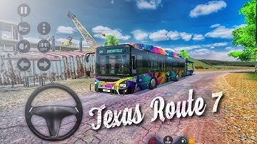 Bus Simulator 2023 | Texas Route 7 | Best bus Gameplay Walkthrough ( Android/IOS ) #bestgame