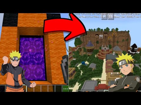 MCPE how to make a portal to the hidden leaf village