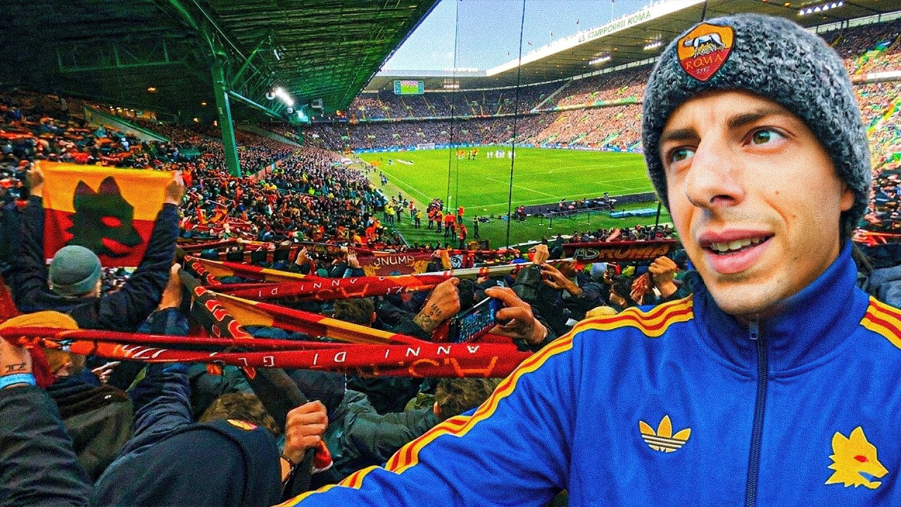24h IN TRASFERTA CON LA TIFOSERIA DELLA ROMA | CURVA SUD domina a CELTIC PARK 🏴󠁧󠁢󠁳󠁣󠁴󠁿