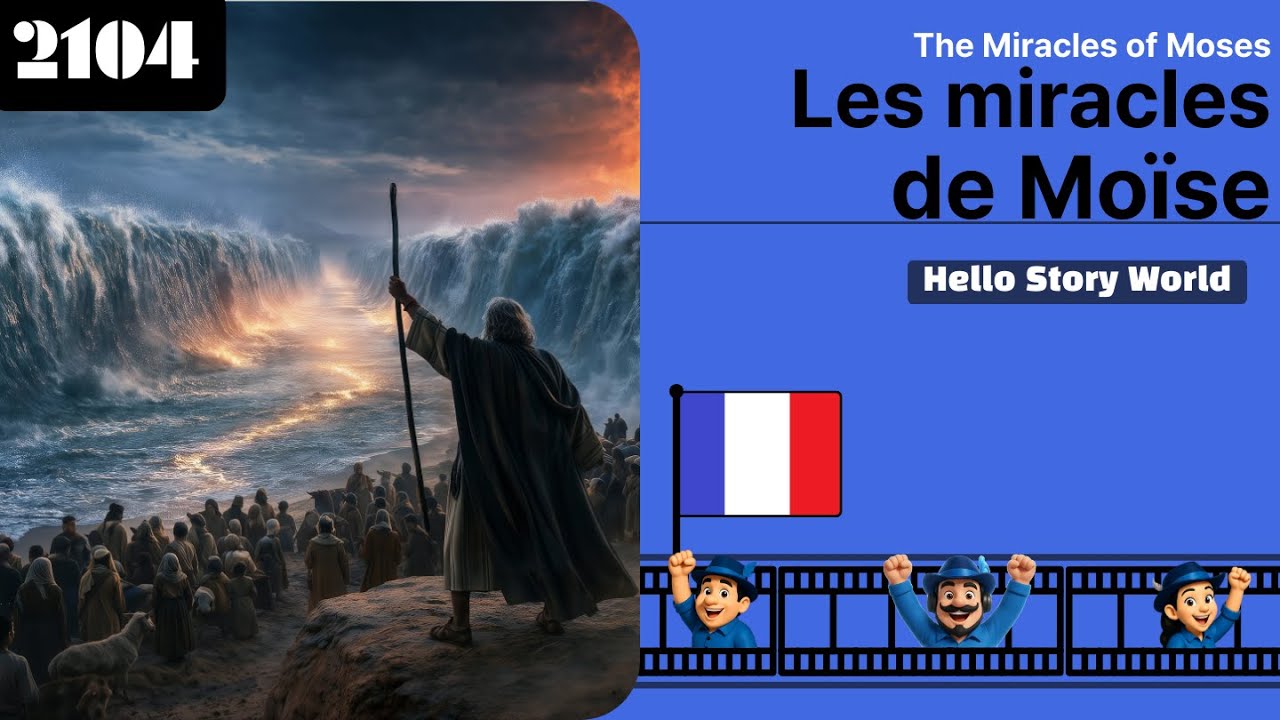 🇫🇷 Les miracles de Moïse (The Miracles of Moses) | Histoire biblique (Bible Story) | French, 2104-F1