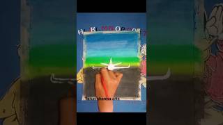 Oil Pastel Drawing Aeroplane ️️️️ #shorts