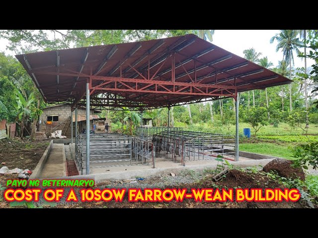 Gastos sa Pagpapagawa ng 10 Sow Level Farrow-to-Wean Building class=