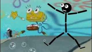 Spongebob And Stick Man Do The Walk!