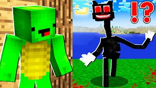 Cartoon Cat vs Mikey and JJ Family House Protect in Minecraft !  - (Maizen)