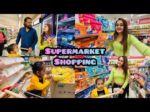 Lots of Super Market Shopping before Bindass Kavya Family Vaccation Trip starts Funny Chikoo Baby