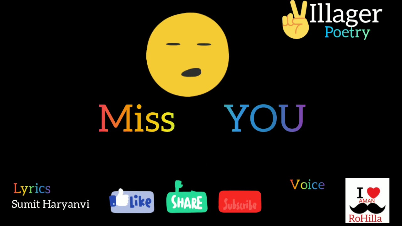 Miss you || mera ji na lagra || mud k aaja || Latest Haryanvi Poetry ...