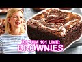 Professional Baker Teaches You How To Make BROWNIES LIVE!