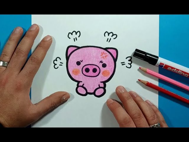  Como dibujar un cerdo paso a paso