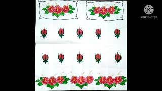 fabric painting bedsheet design/hand painted bedsheet design/bedsheet design on paper .