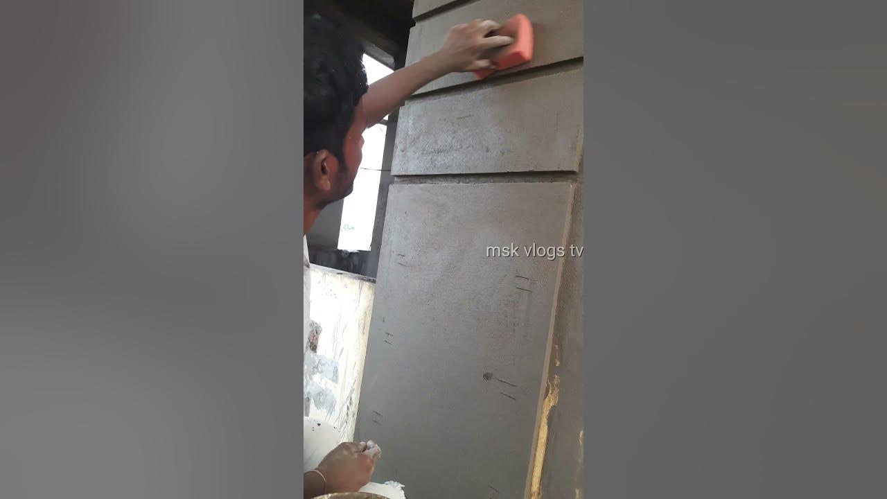 front elevation groove design plastering grooves msk vlogs tv
