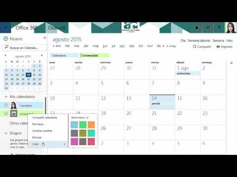 Office 365 | Administrar distintos calendarios - YouTube