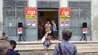 La Cgt 31 en meeting  pour l'emploi, les salaires et la RTT à 32 h. mobilisation le 9 jullet