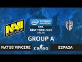 CS:GO - Natus Vincere vs Espada [Mirage] Map 1 - IEM New York 2020 - Group A - CIS