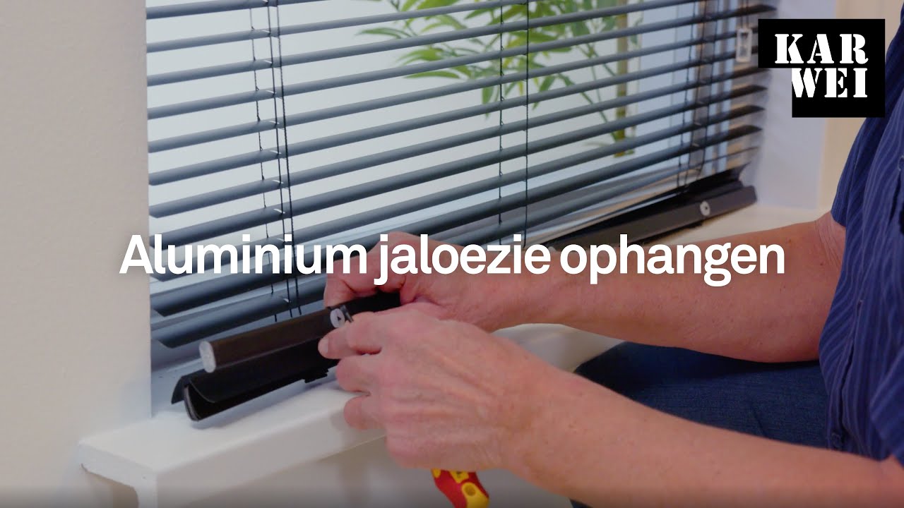 | Aluminium jaloezie ophangen - YouTube