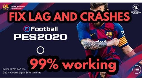 PES 2020 | Fix crash problem by konami | PES 2020 | lag |