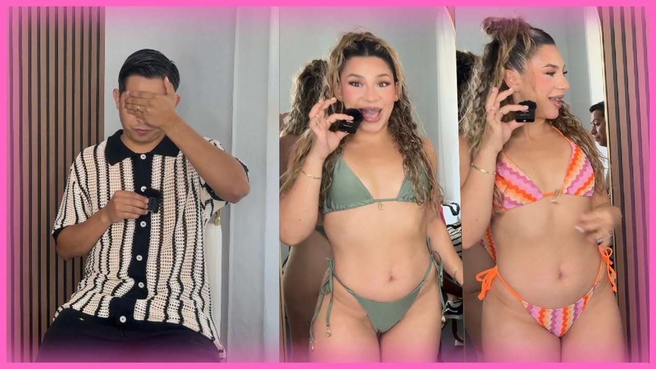 My esposo reacciona a mis bikinis de shiein!!🏝☀️👙🥥