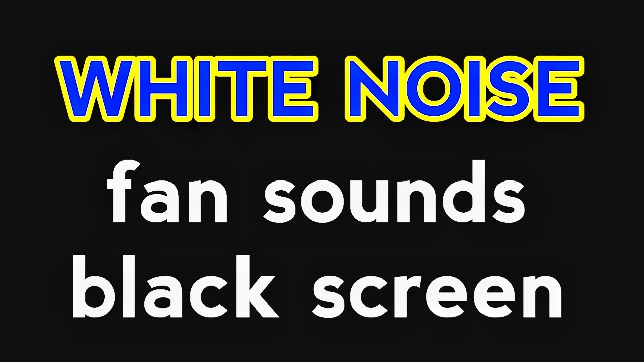 Box Fan Sound with Black Screen for Sleeping | Soothing White Noise to Relax and Fall Asleep Fast*4